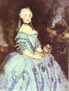 antoine pesne Portrait of the Actress Babette Cochois (c.1725-1780), later Marquise Argens oil painting on canvas